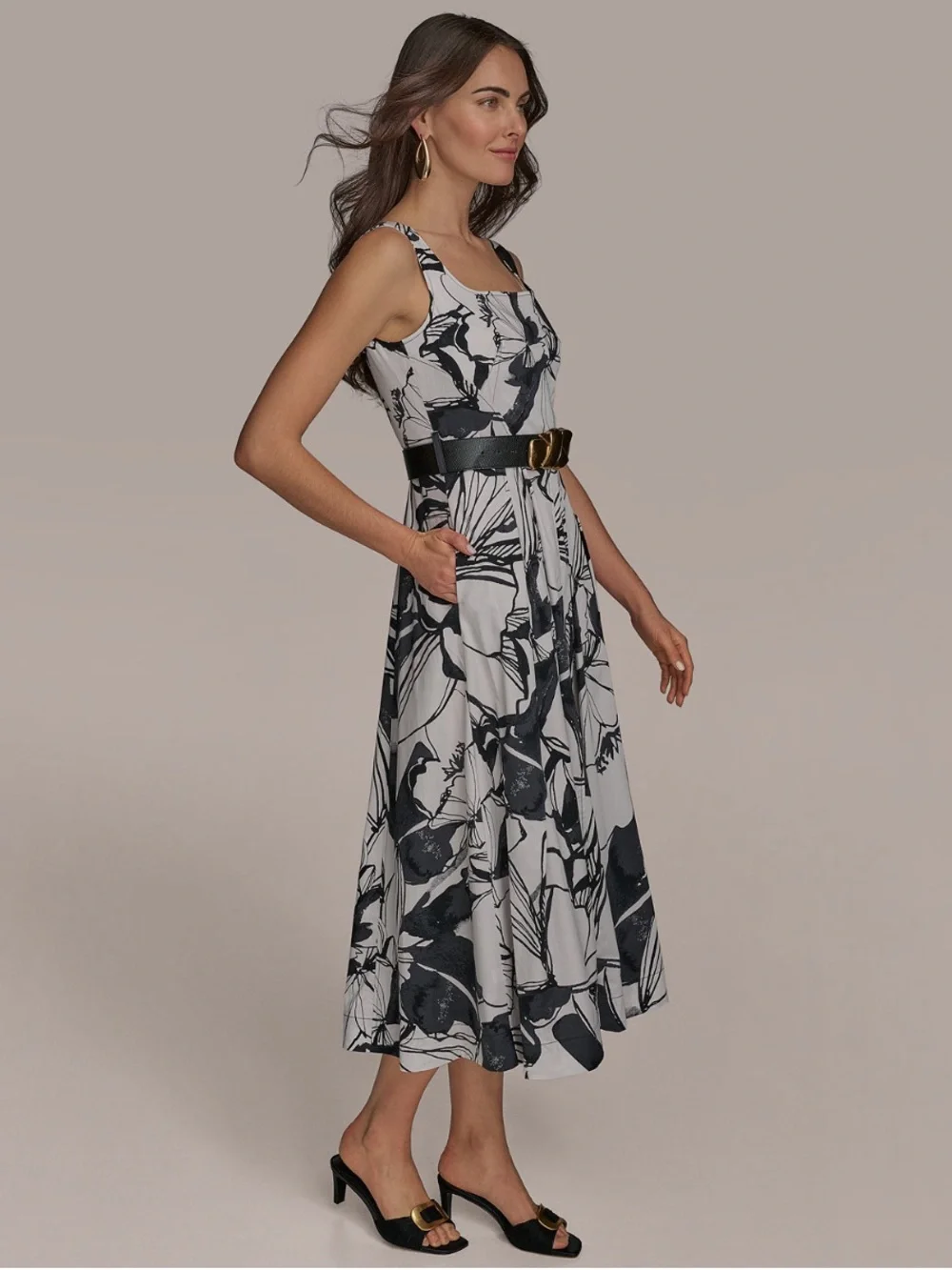 Donna Karan sleeveless midi